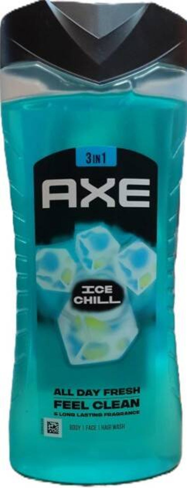 Axe 3-in-1 Douchegel XL voor Lichaam,Gezicht enHaar - Ice Chill - 400 ml