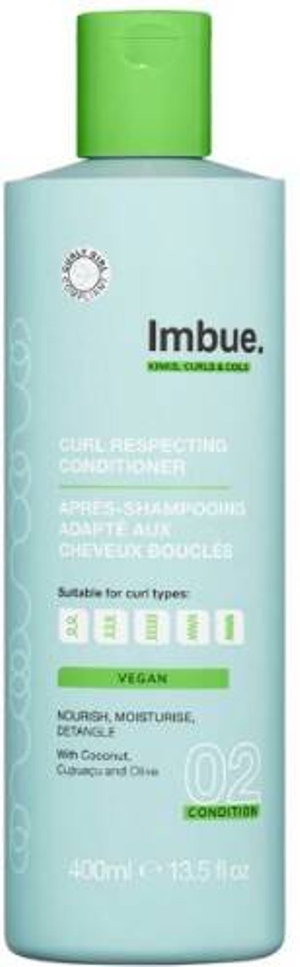 Imbue - Curl Respecting Conditioner 400ml. Doos van 6 stuks. Stuksprijs: €4,00