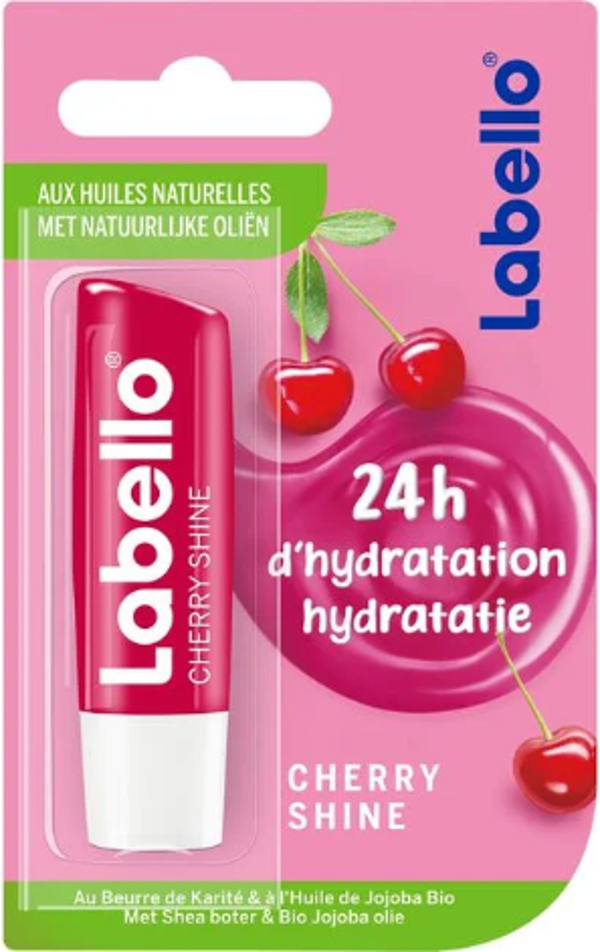 Labello Lippenverzorging balsem Cherry Blister. Doos van 24 stuks