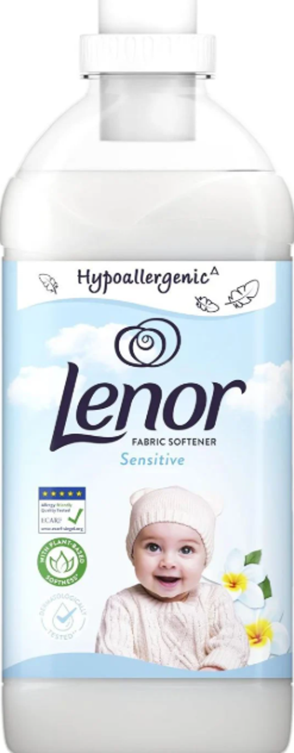 Lenor Sensitive Hypoallergenic Wasverzachter – 1,23 L..Stuksprijs: €3,08