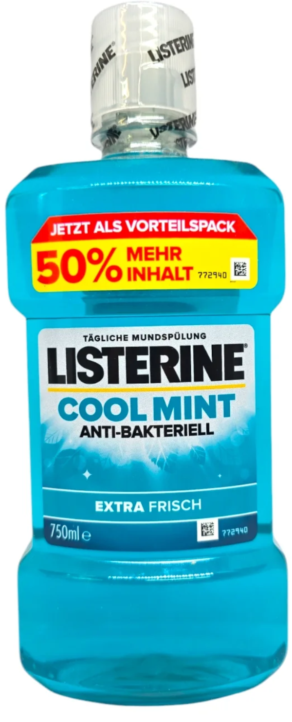Listerine Mondspoeling 750 ml Cool Mint Antibakterielle.