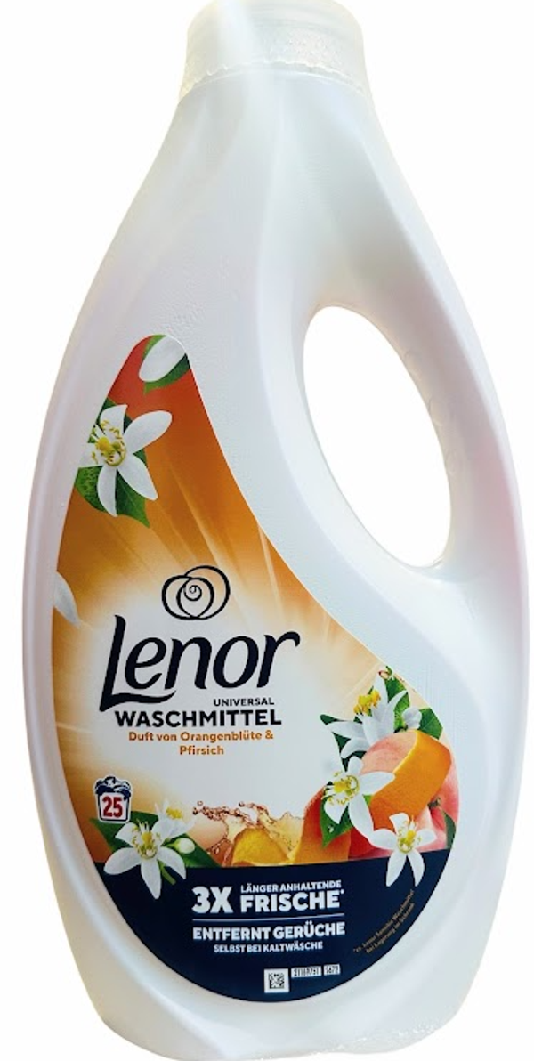 Lenor Wasmiddel Orange Blossom & Peach – 25 Wasbeurten, Stuksprijs: €4,72