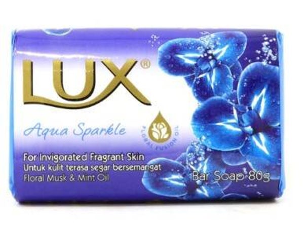 Lux Zeep Aqua Sparkle 80gr. Doos van 144 stuks. Stuksprijs: €0,35