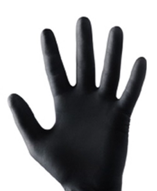 Nitrile Zwart Handschoenen Poedervrij maat M 100 Stuks. Doos van 10 stuks