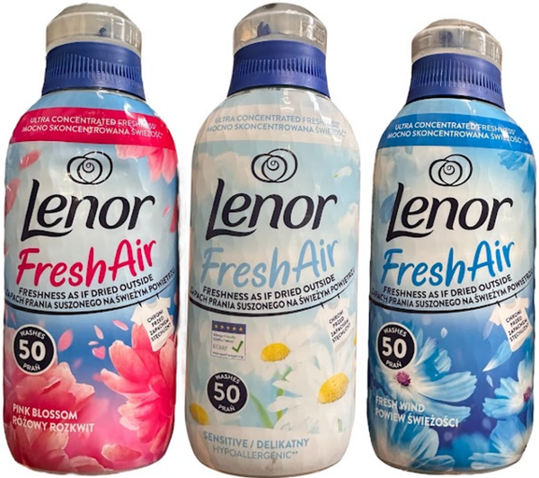 Mixdoos Lenor Wasverzachter – 700 ml – 8 Stuks – 3 Geurvarianten