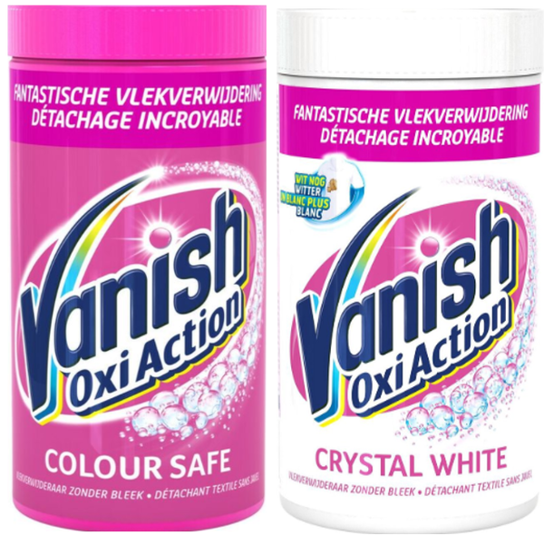 Mix Doos Vanish Oxi Action Colour &  Crystal White 1500g