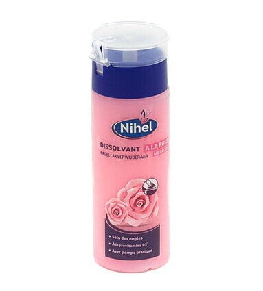 Nihel Nagellakverwijderaar 125ml Rozengeur  Doos van 12 stuks  Stuksprijs: €1,44