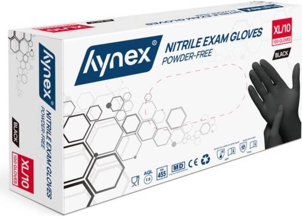 Nitril Handschoenen Maat XL (Wegwerp) Zwart 100st. Stuksprijs: €2,93