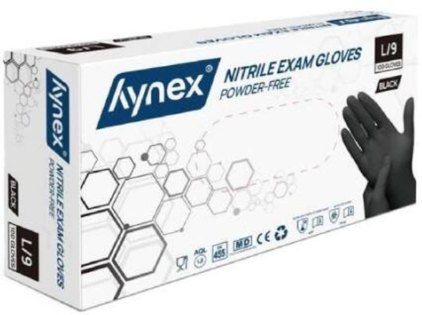 Nitril Handschoenen Maat L (Wegwerp) Zwart 100st. Stuksprijs: €2,99