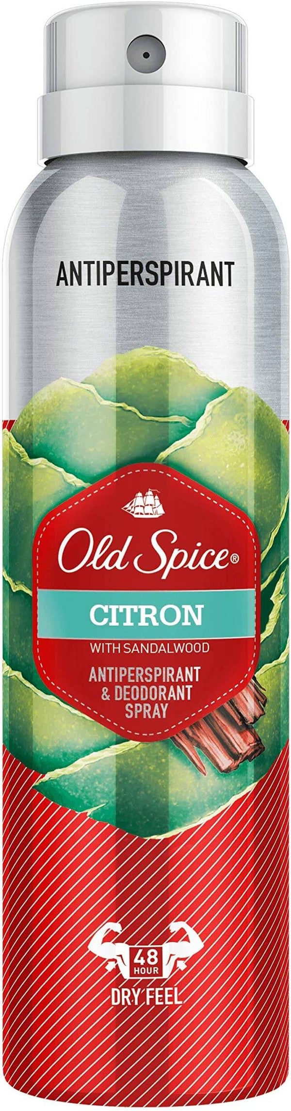Old Spice Citron & sandalwood Deodorant Body Spray 150 ml. Doos van 6 stuks