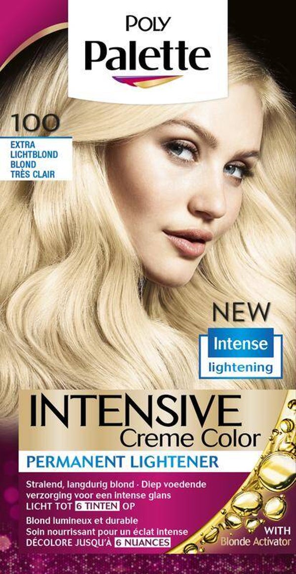 Poly Palette Haarverf 100 Extra licht blond. Doos van 6 stuks