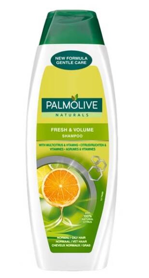 Palmolive Shampoo Fresh & Volume 350 ml. Doos van 6 stuks. Stuksprijs: €1,45