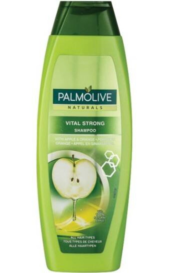 Palmolive Shampoo Naturals Vital Strong 350ml. Doos van 6 stuks. Stuksprijs: €1,45