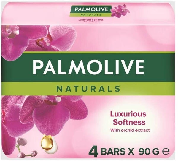 Palmolive Zeep Naturals Luxurious Softness 4 x 90 gr.  Doos van 6 stuks  Stuksprijs: €1,75