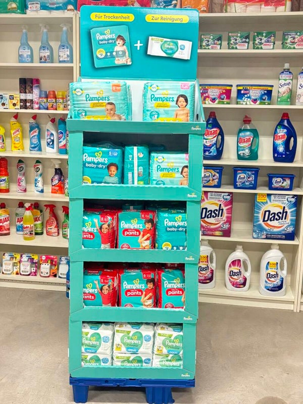 Pampers Mix Display 36 stuks. Premium Protection- Baby Dry & Babydoekjes