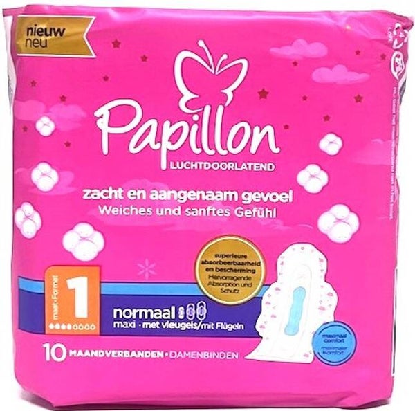 Papillon Zacht en Aangenaam Gevoel maat 1 en 10 stuks. Stuksprijs: €1,10
