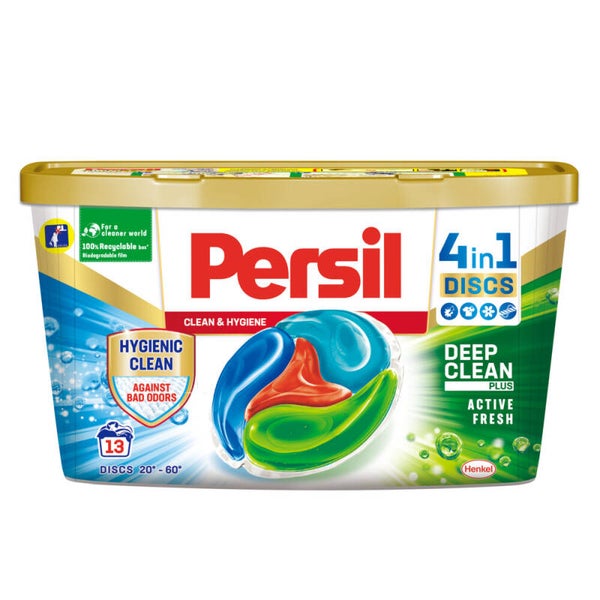 Persil Wasmiddelcapsules Discs Clean & Hygiene 13 stuks. Doos van 8 stuks