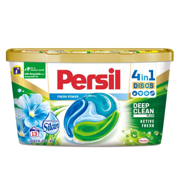 Persil Wasmiddelcapsules Discs Freshness by Silan 13 stuks. Doos van 8 stuks