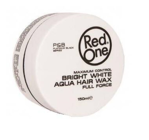 Red One Aqua Hair Gel Wax Bright White 150m. Doos van 12 stuks