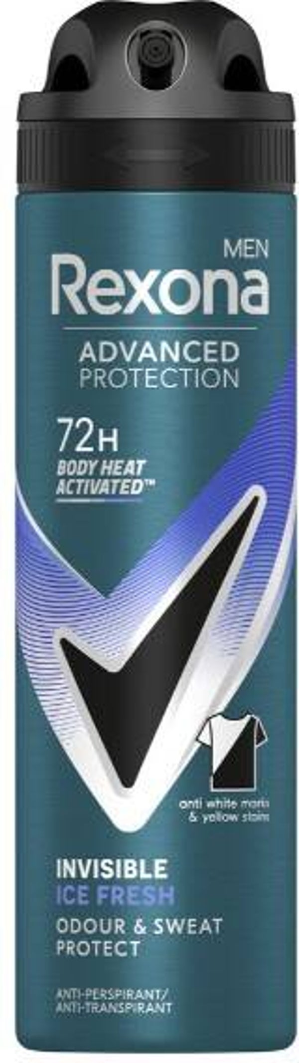 Rexona Men Invisible Ice Antitranspirant Spray. Doos van 6 stuks  Stuksprijs: €1,89