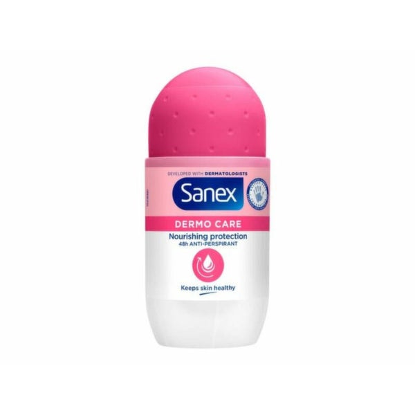 Sanex Deodorant Roller Dermo Care 50 ml. Doos van 6 stuks. Stuksprijs: €1,30