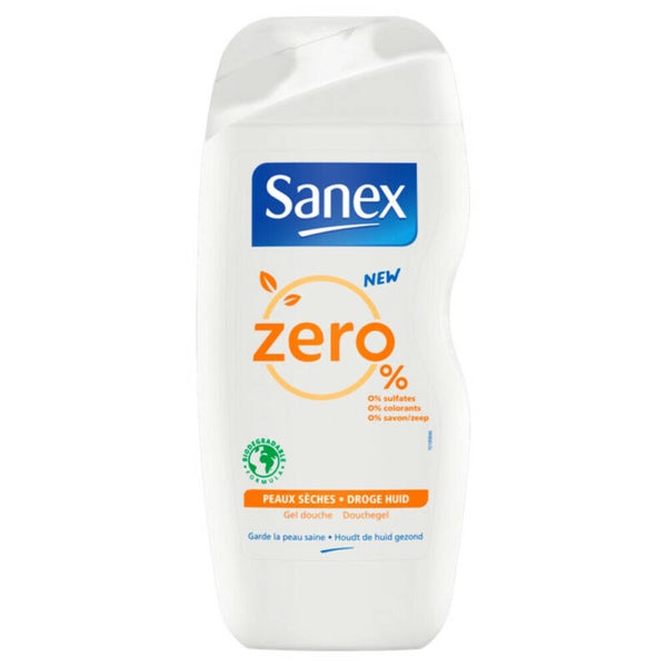 Sanex Zero% Droge Huid Douchegel 250 ml. Doos van 6 stuks