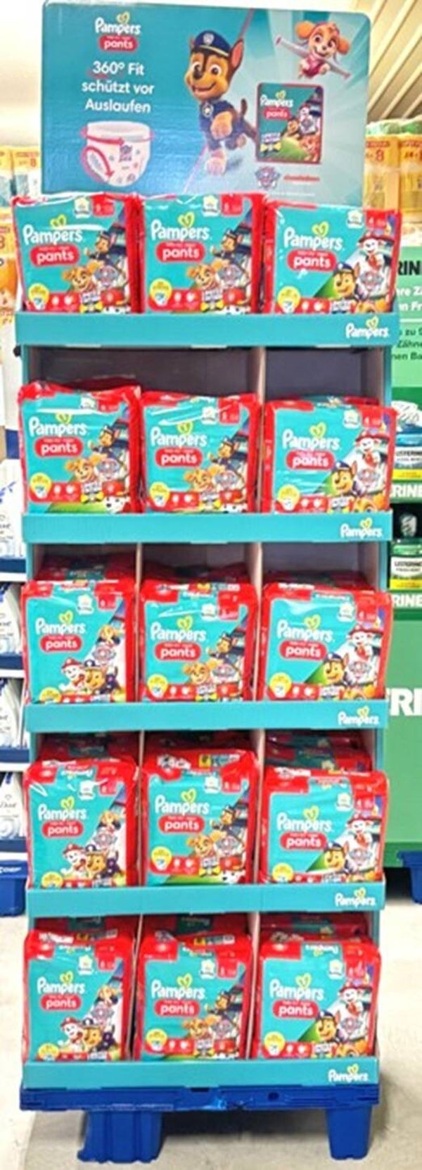 Pampers Baby-Dry Pants – Voordeelverpakking Display  45 stuks