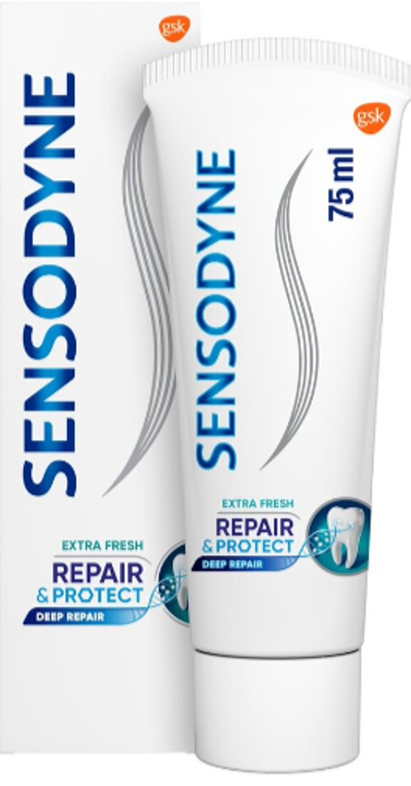 Sensodyne REPAIR en  PROTECT tandpasta Extra fresh 75ml.