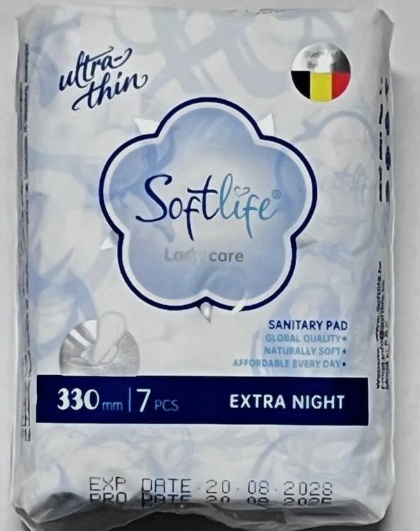 Softlife Lady Care Extra Night Extra Lang & Ultra Zacht. Stuksprijs: €0,60