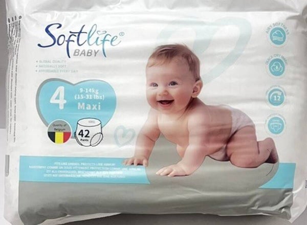 Softlife Maat 4 – 42 luierbroekjes – 9-14 kg, Doos van 6 stuks, Stuksprijs: €5,95
