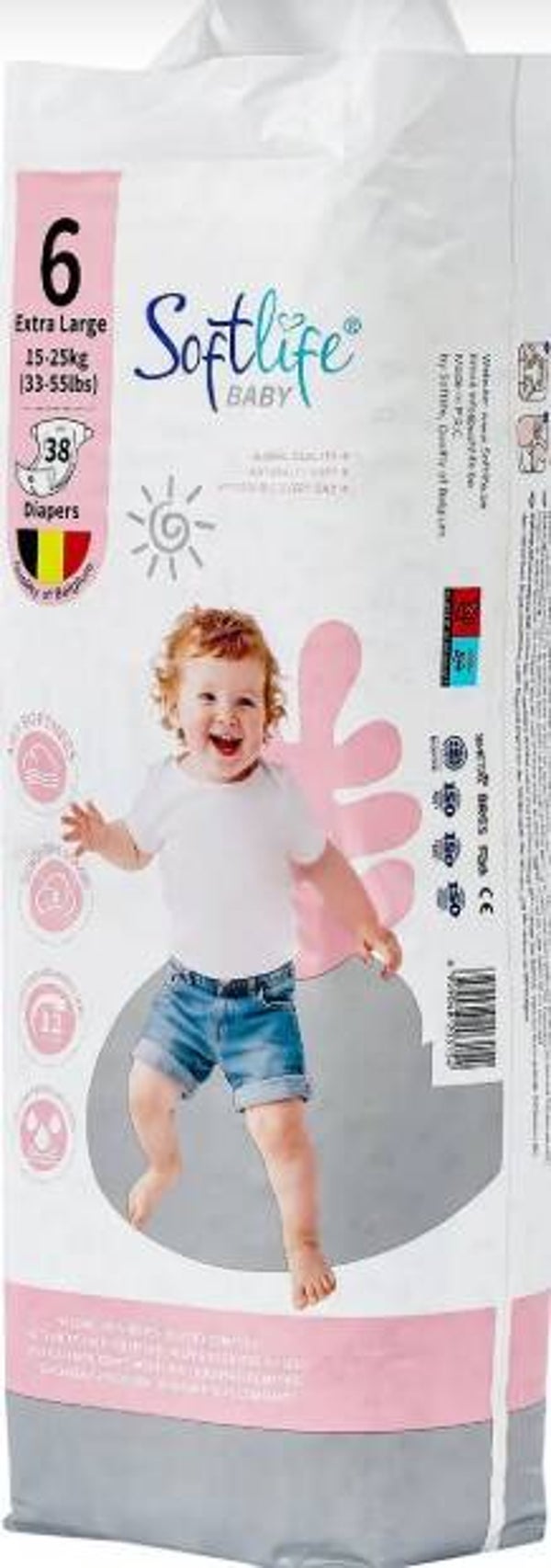 Softlife maat 6 extra large luier 38 stuks, Stuksprijs: €5,95