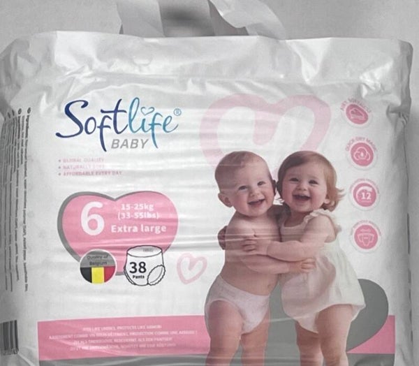 SoftLife Pants maat 6 15-25kg e largxtra 38stuks..