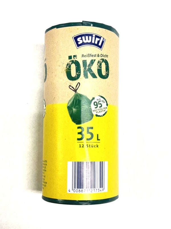 Swirl Öko Vuilniszakken 35L. Doos van 6 stuks