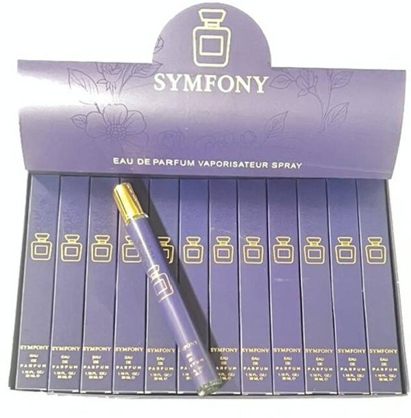 Symfony Dames Pen Eau de Parfum Spray 35 ml. Doos van 24 stuks. Stuksprijs: €2,00