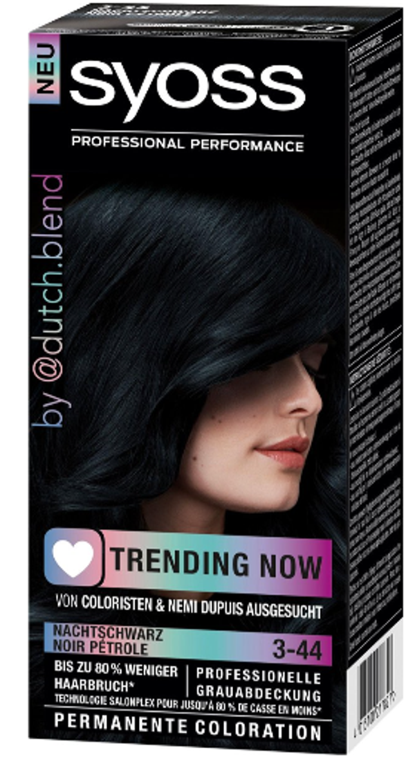 SYOSS Permanent Coloration Trending Now 3-44 Petrol Black