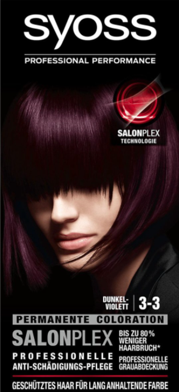 Syoss Salonplex Coloration Dunkel violett 3-3