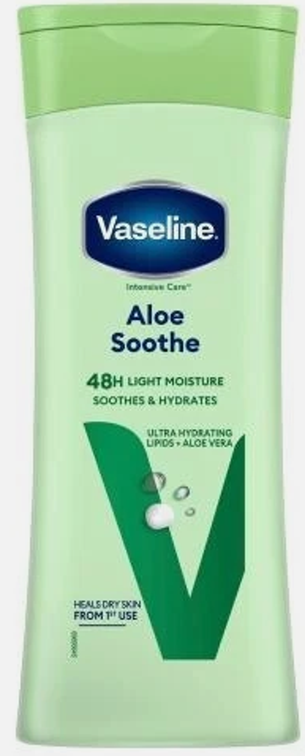 Vaseline bodylotion aloe soothe 400ml.  Doos van 6 stuks  Stuksprijs: €3,00