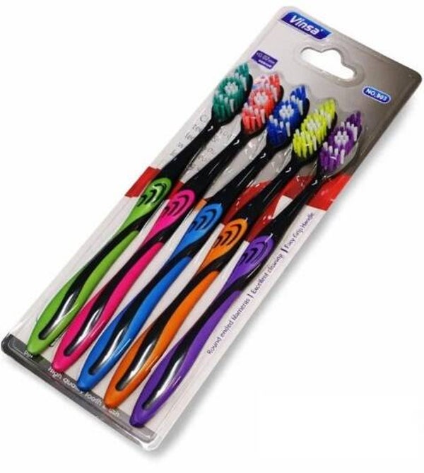 Vinsa tandenborstel 5 stuks. Vinsa tandenborstel 5 stuks, Doos van 12 stuks, Stuksprijs: € 1,10