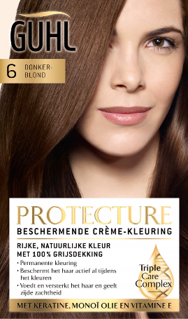 Guhl Beschermende Crème-kleuring No. 6 - Donkerblond. Doos van 3 stuks
