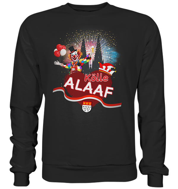 Karnaval Köln Clown Herz Sweatshirt