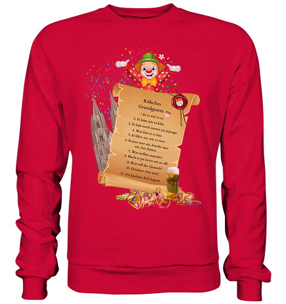 Reduziert Pullover Kölsches Grundgesetz