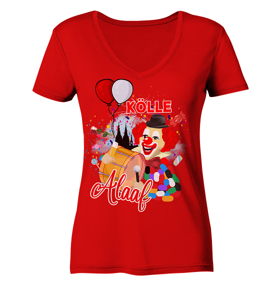 Kölner Karneval Fastelovend in Kölle  - Ladies V-Neck Shirt