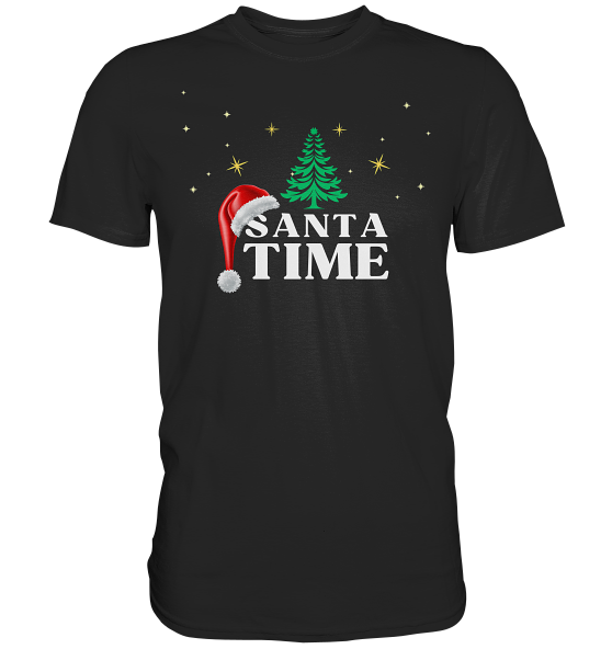 Reduziert  Herren T-Shirt Weihnachten Santa Time
