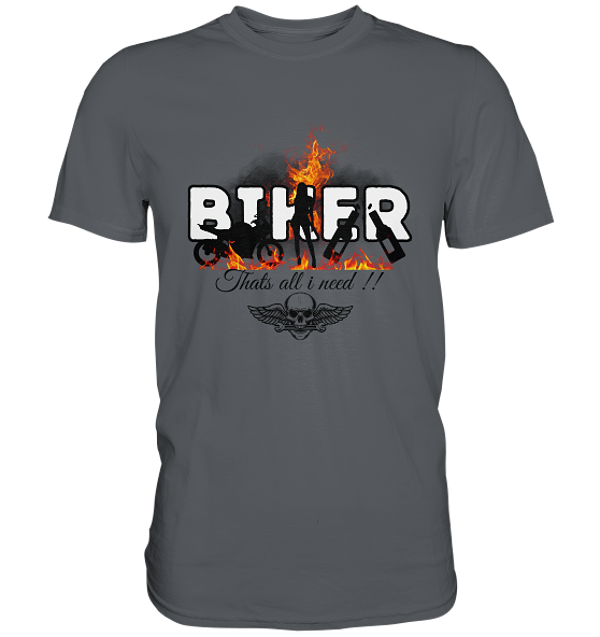 Herren T-Shirt Biker Motorrad