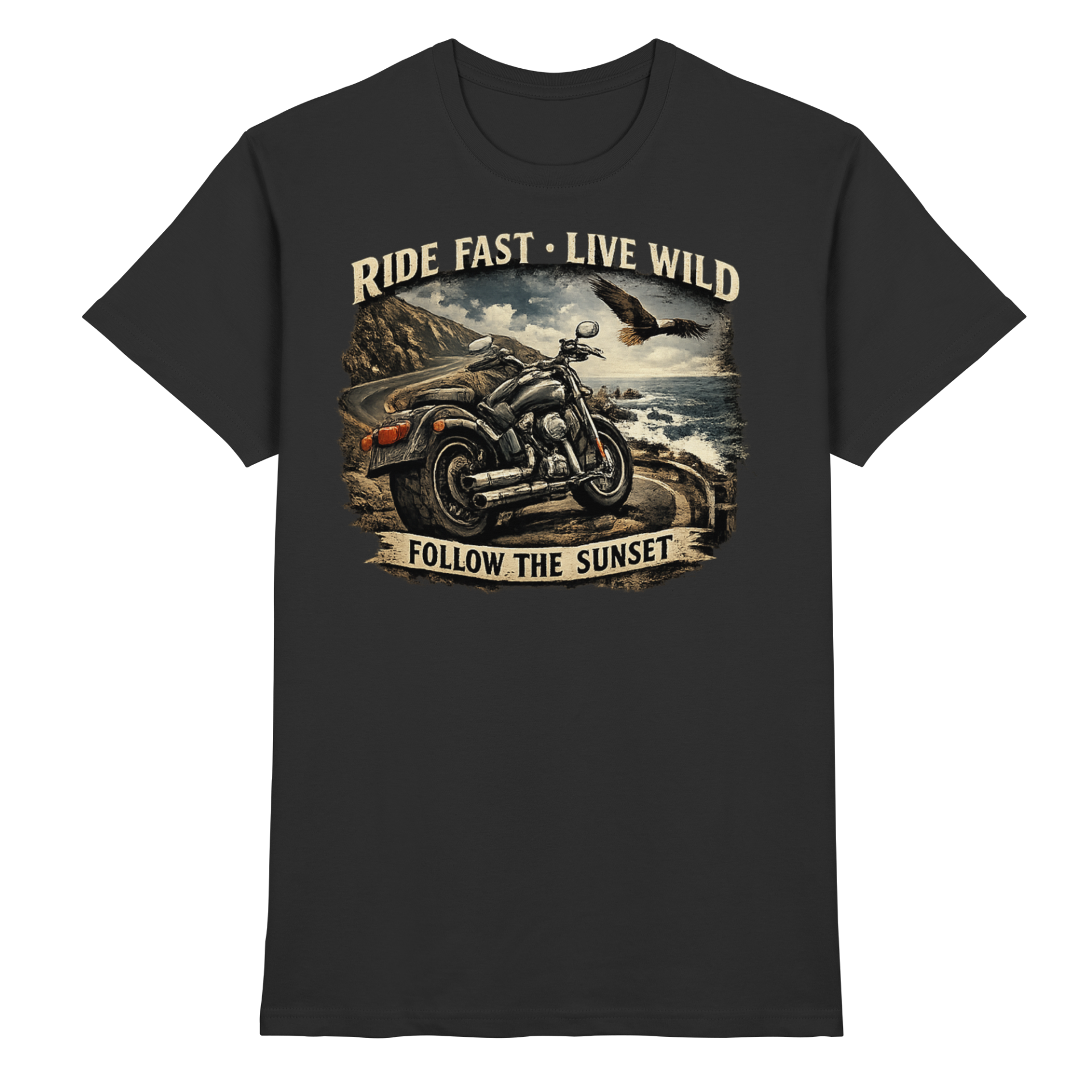 Bikers Men Live Wild T-Shirt