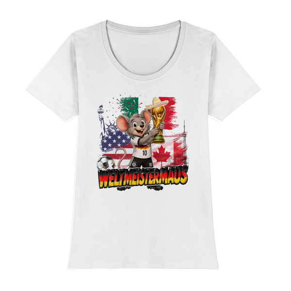Fussball WM Weltmeistermaus2 Damen T-Shirt