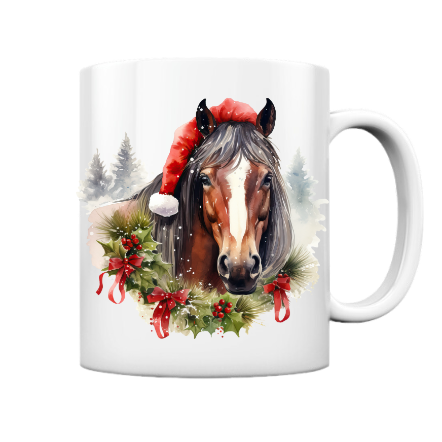 Tasse Weihnachten Pferd