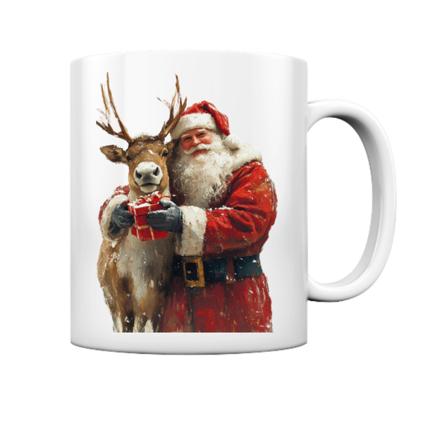 Tasse Weihnachten Santa mit Rentier