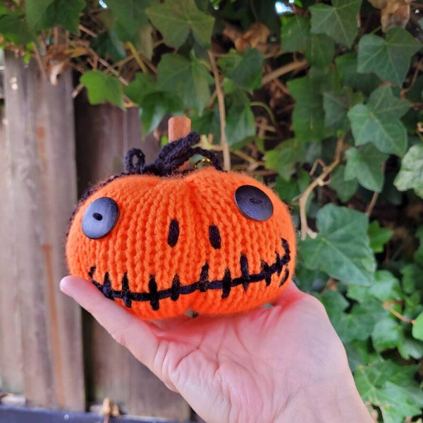 Gebreide Halloween pompoen