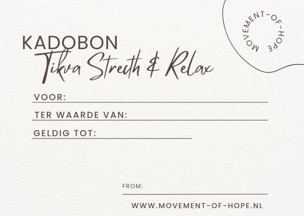 Kadobon voor 4 Tikvalessen